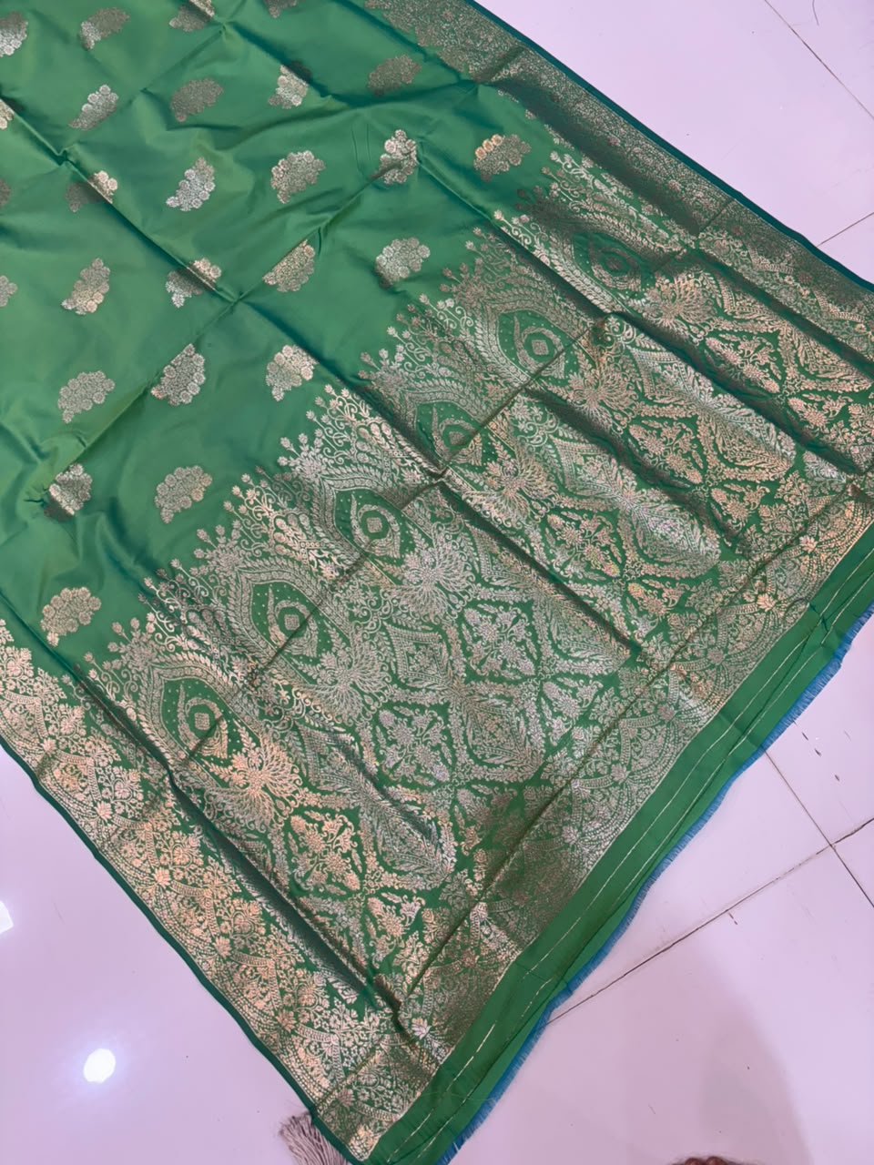 Takshshali Silk Paithani Saree with Chanderi Zari Weaving