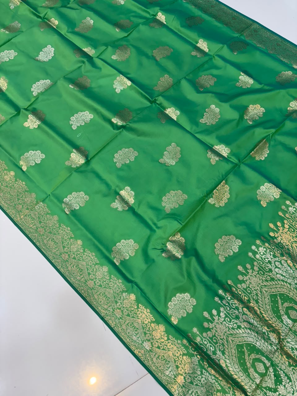Takshshali Silk Paithani Saree with Chanderi Zari Weaving