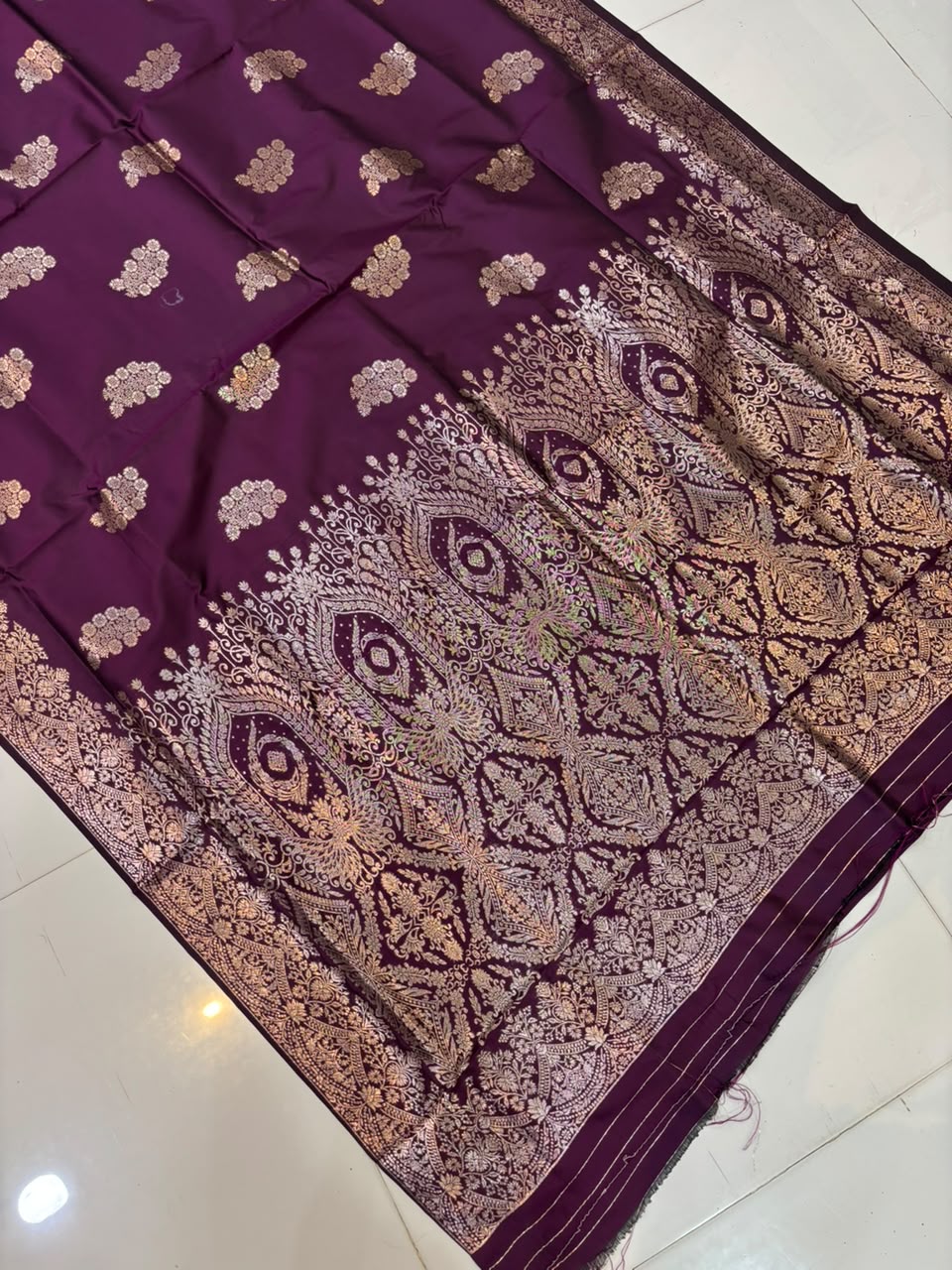 Takshshali Silk Paithani Saree with Chanderi Zari Weaving