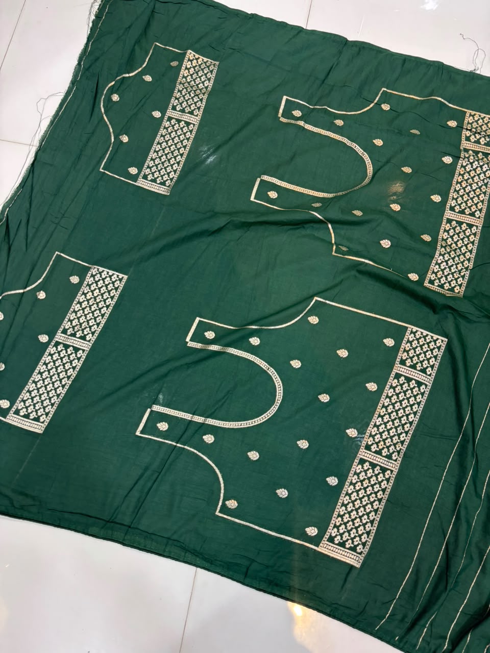 Designer Matka Silk Embroidery Saree with Diamond & Viscose Weaving