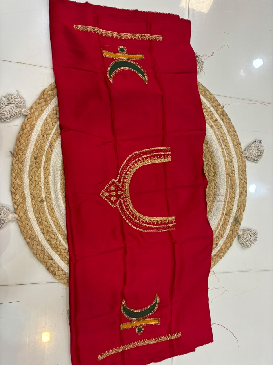 Viral Rajmata Banarasi Silk Saree with Heavy Aari Work Blouse