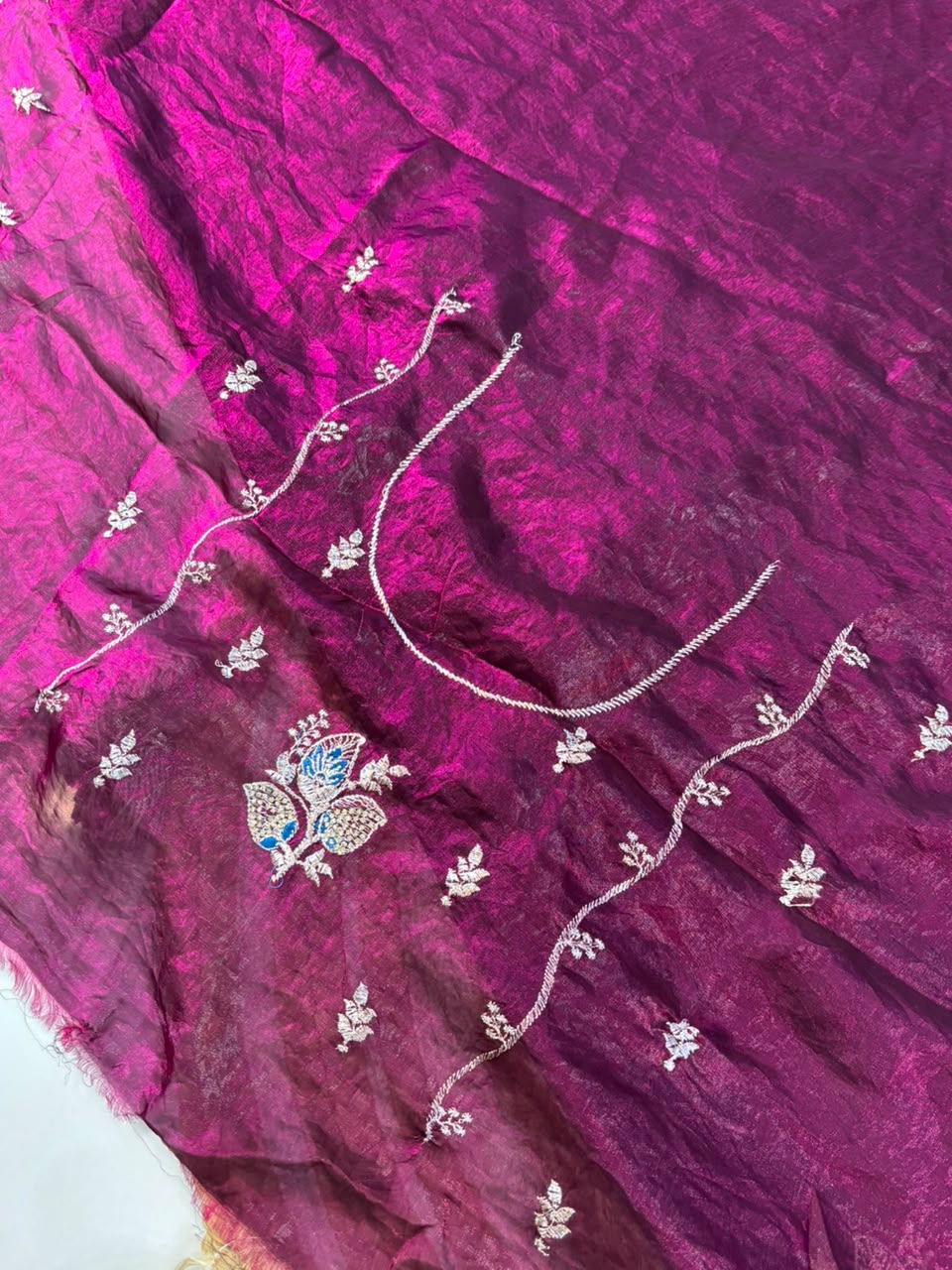 Royal Diamond Embroidered Designer Fancy Saree