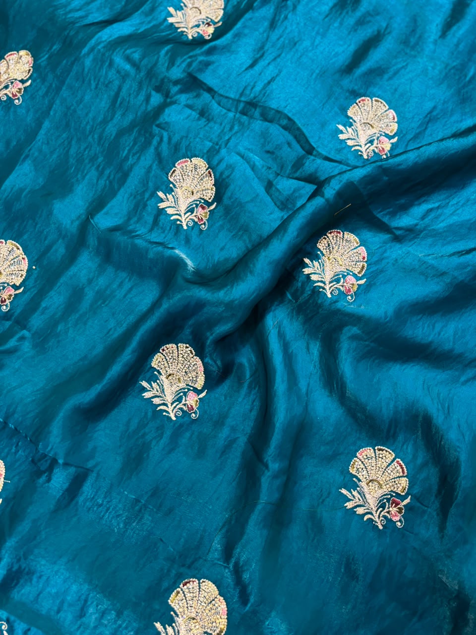 Royal Diamond Embroidered Designer Fancy Saree