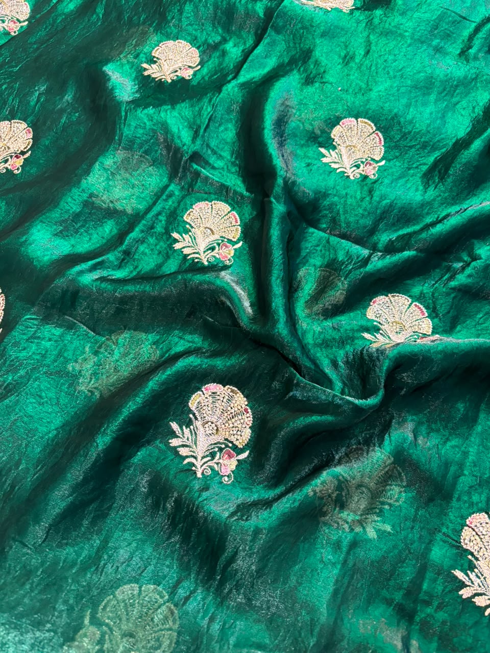 Royal Diamond Embroidered Designer Fancy Saree