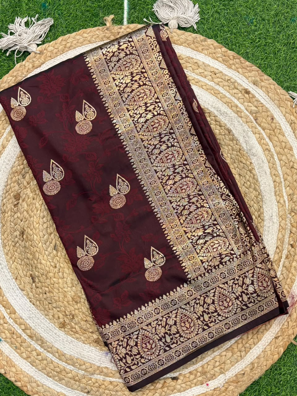 Banarasi Paithani Silk Zari Kathpadar Saree