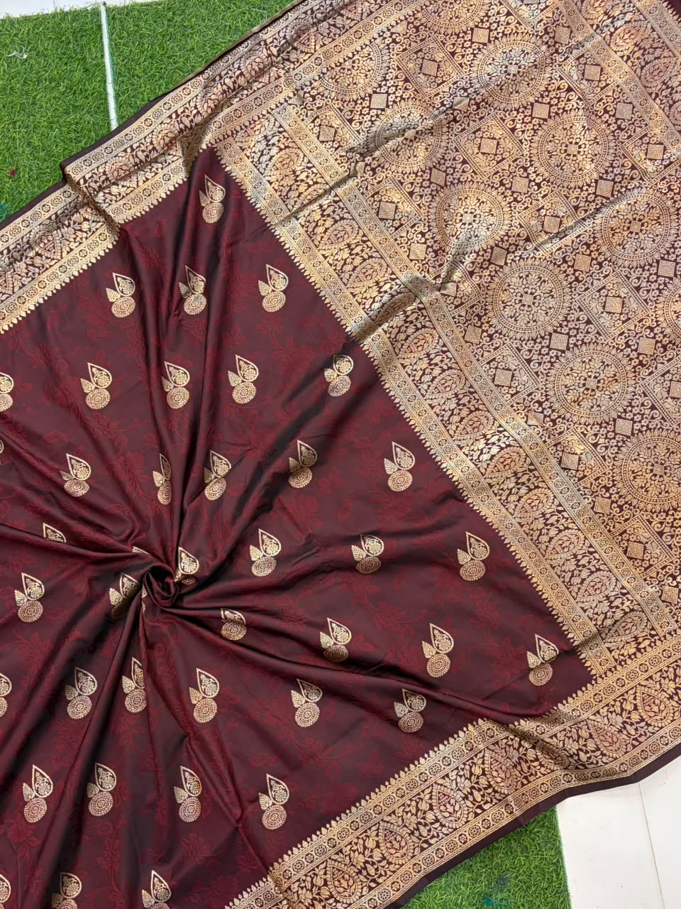 Banarasi Paithani Silk Zari Kathpadar Saree
