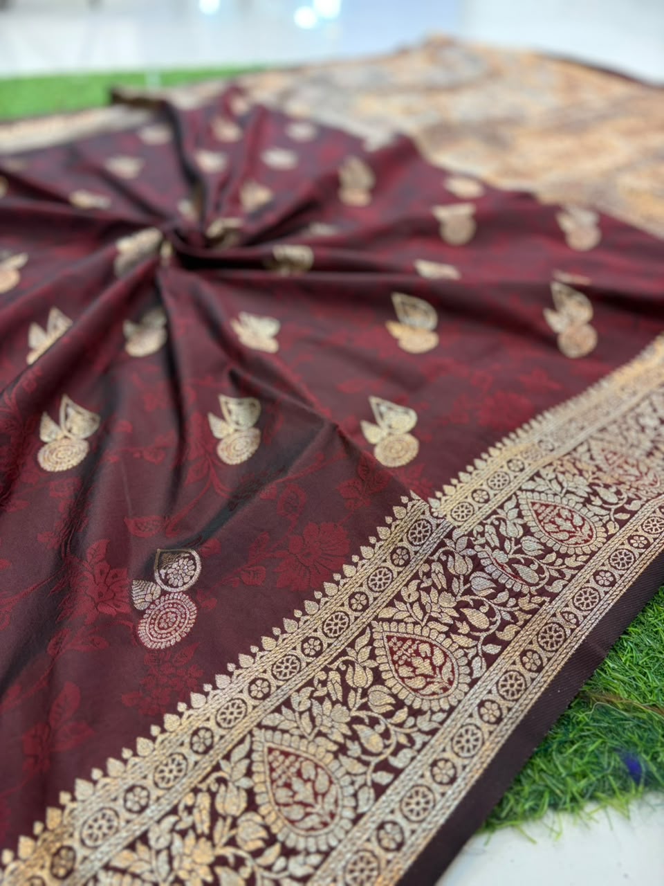 Banarasi Paithani Silk Zari Kathpadar Saree