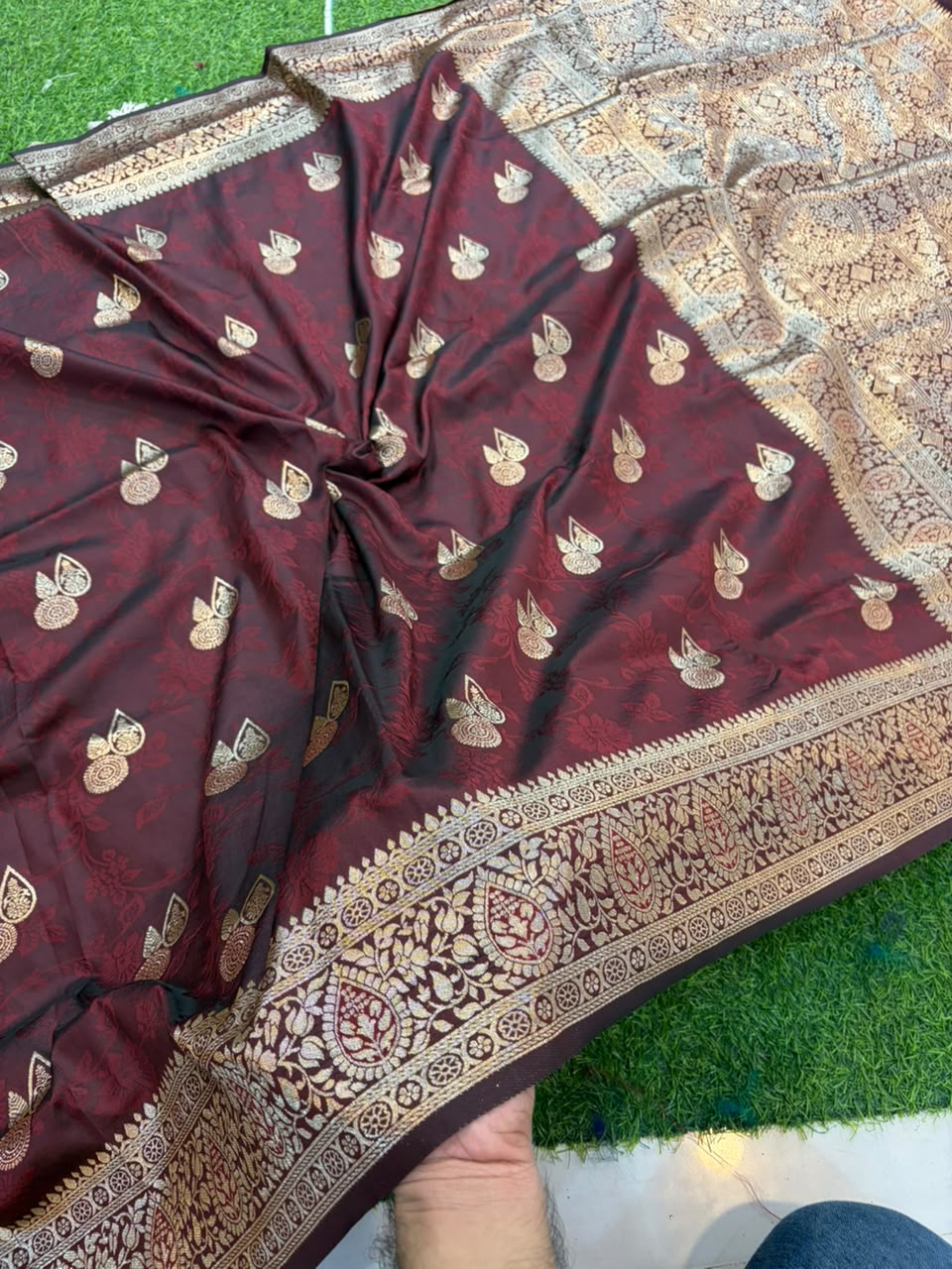 Banarasi Paithani Silk Zari Kathpadar Saree
