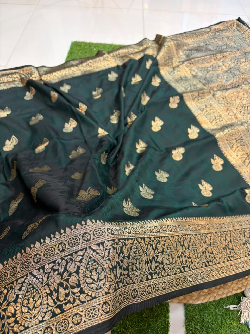 Banarasi Paithani Silk Zari Kathpadar Saree