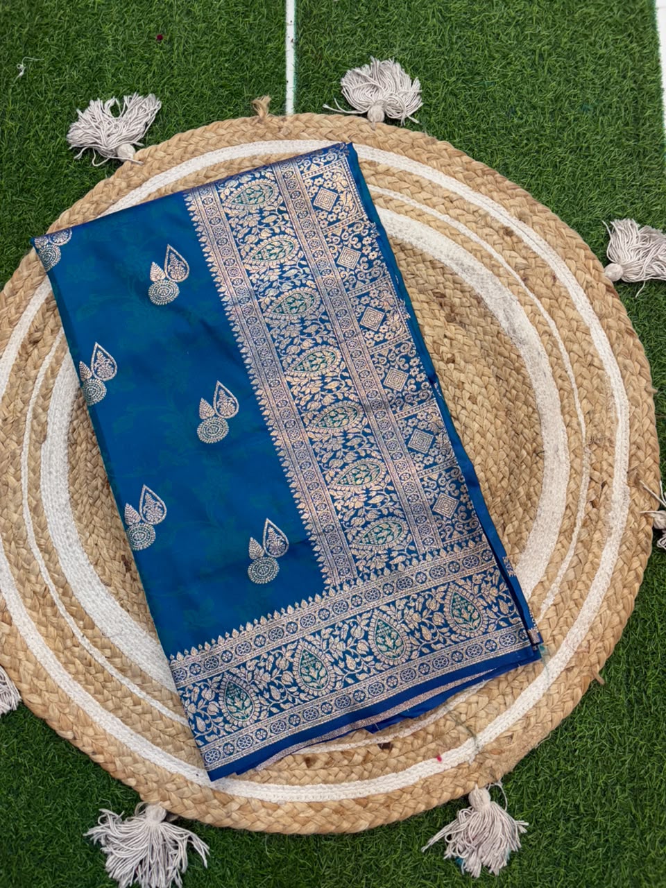 Banarasi Paithani Silk Zari Kathpadar Saree
