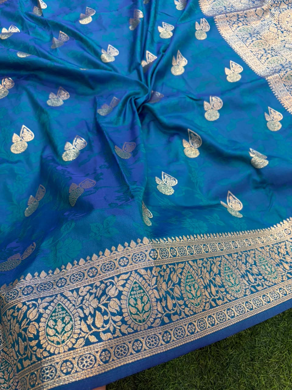 Banarasi Paithani Silk Zari Kathpadar Saree