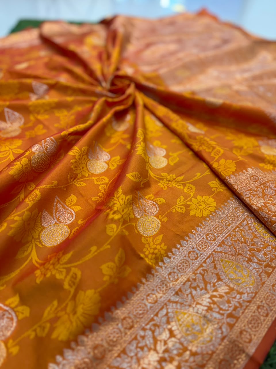 Banarasi Paithani Silk Zari Kathpadar Saree