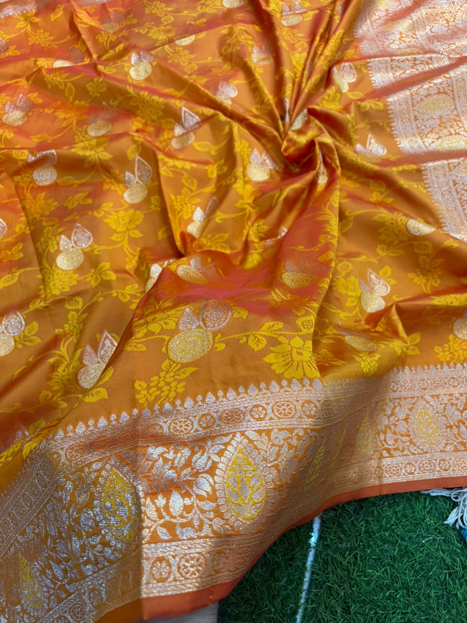 Banarasi Paithani Silk Zari Kathpadar Saree