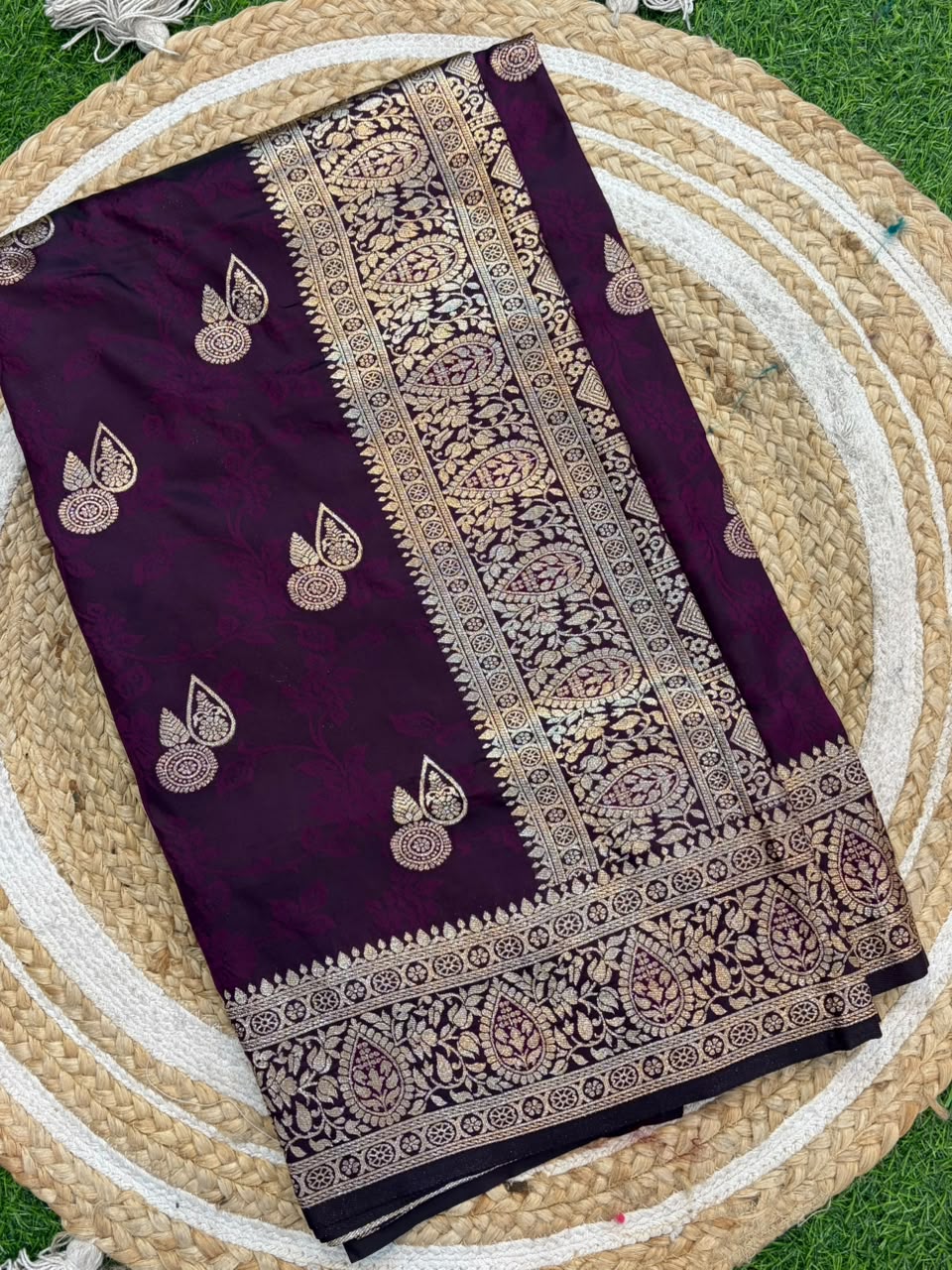 Banarasi Paithani Silk Zari Kathpadar Saree