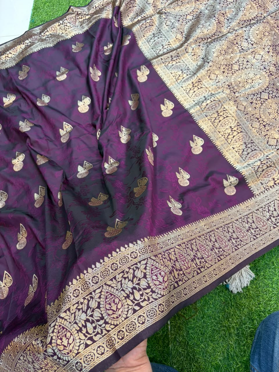 Banarasi Paithani Silk Zari Kathpadar Saree