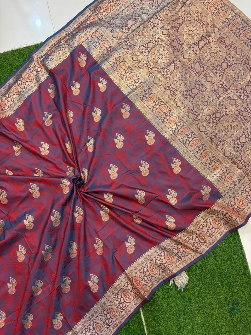Banarasi Paithani Silk Zari Kathpadar Saree