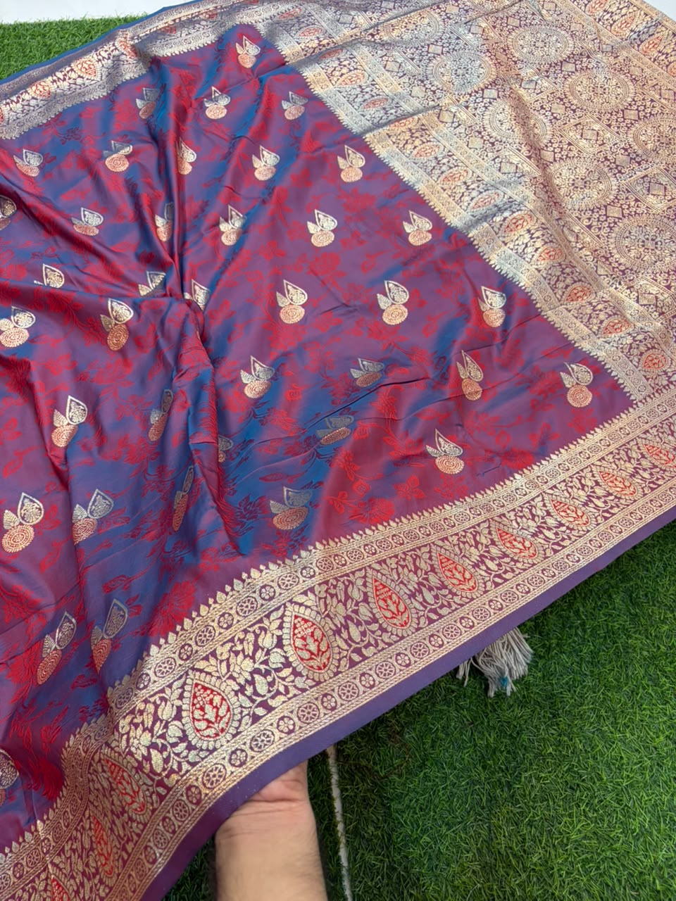 Banarasi Paithani Silk Zari Kathpadar Saree