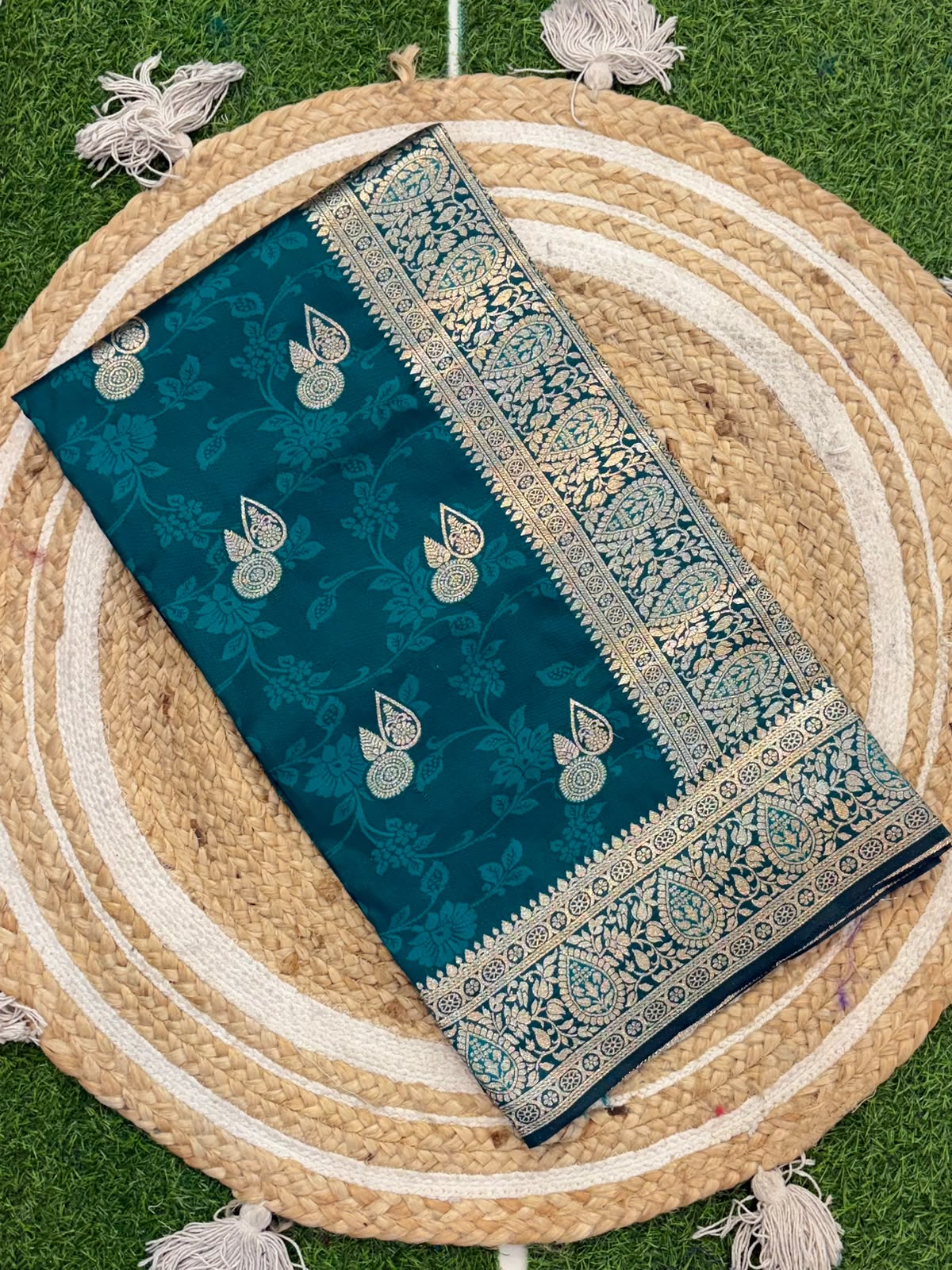 Banarasi Paithani Silk Zari Kathpadar Saree