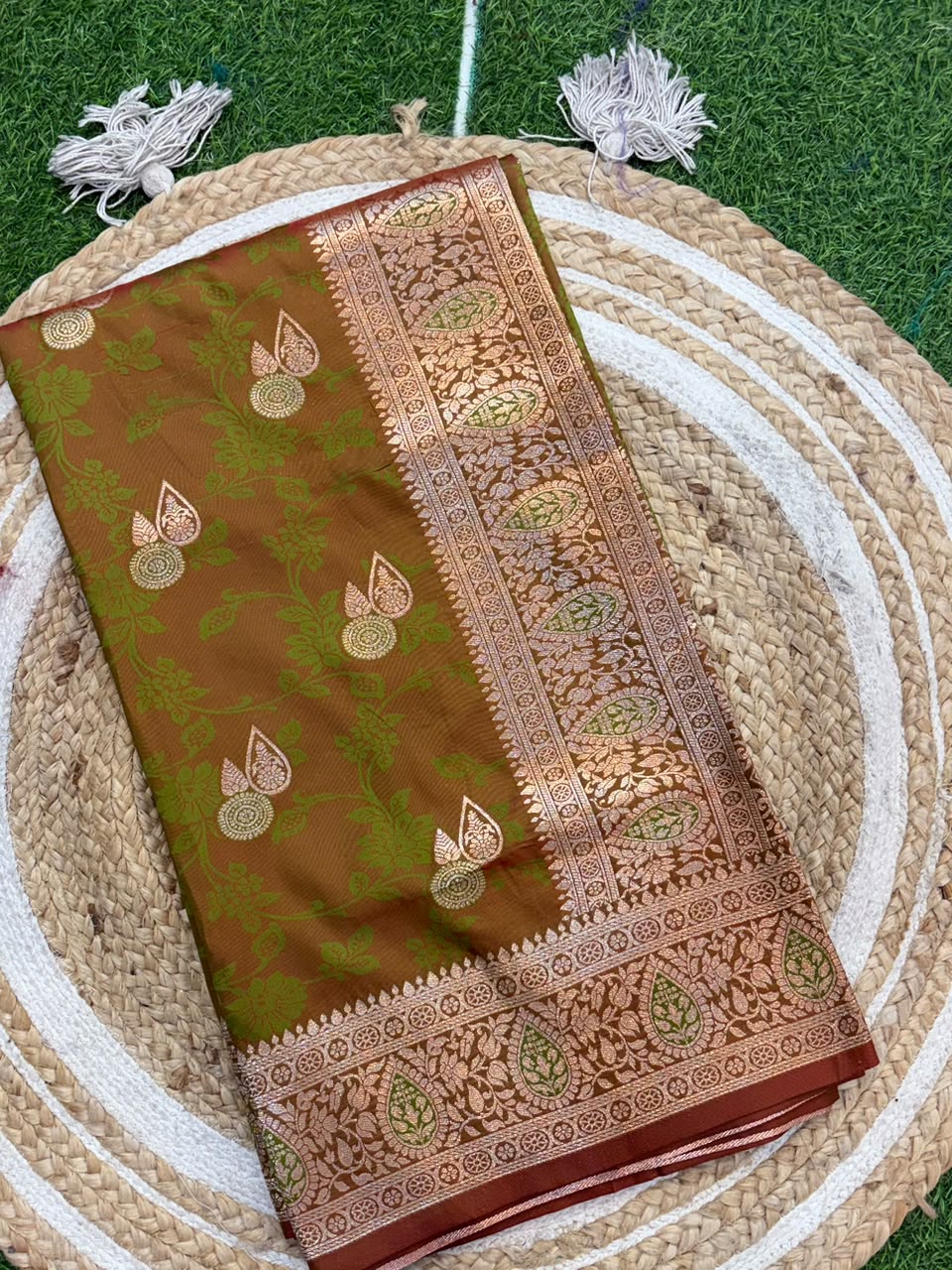 Banarasi Paithani Silk Zari Kathpadar Saree