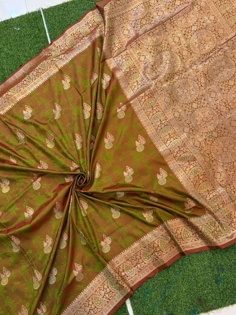 Banarasi Paithani Silk Zari Kathpadar Saree