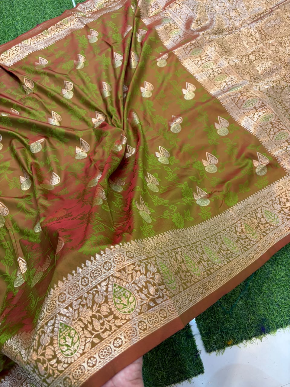Banarasi Paithani Silk Zari Kathpadar Saree