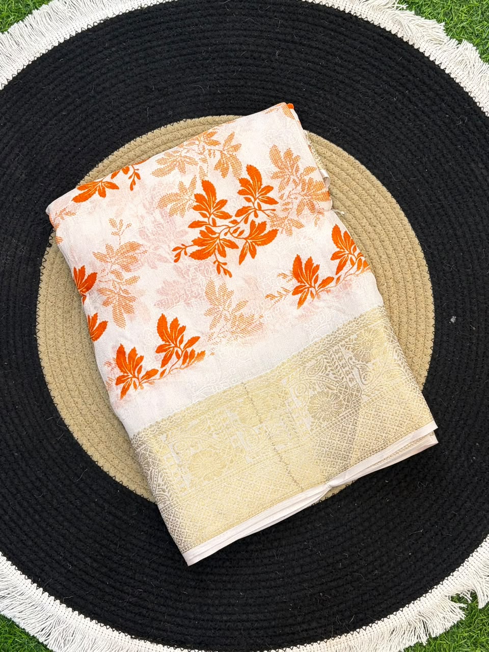 Moss Mellow Soft Kanjivaram Border Saree
