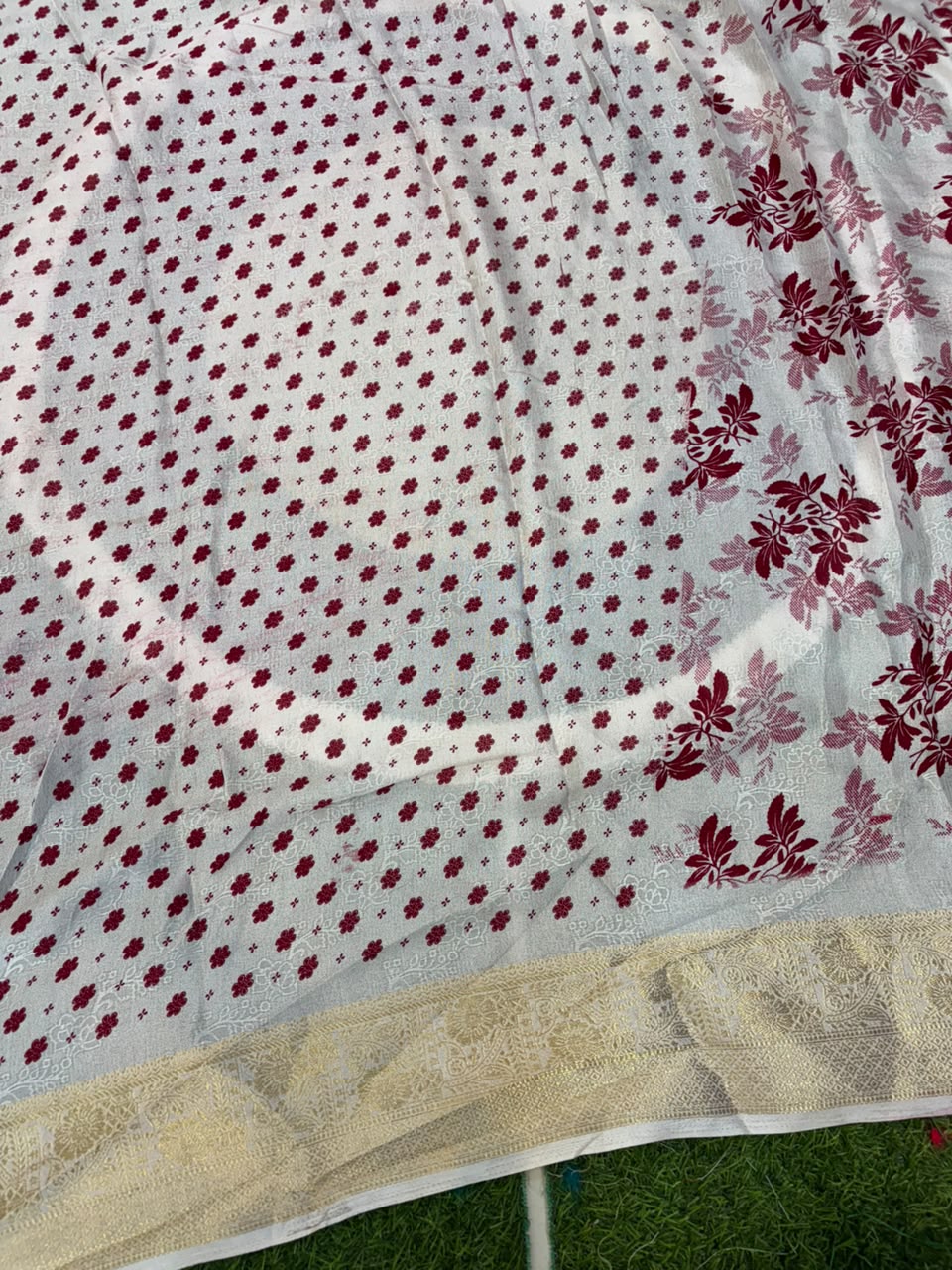 Moss Mellow Soft Kanjivaram Border Saree