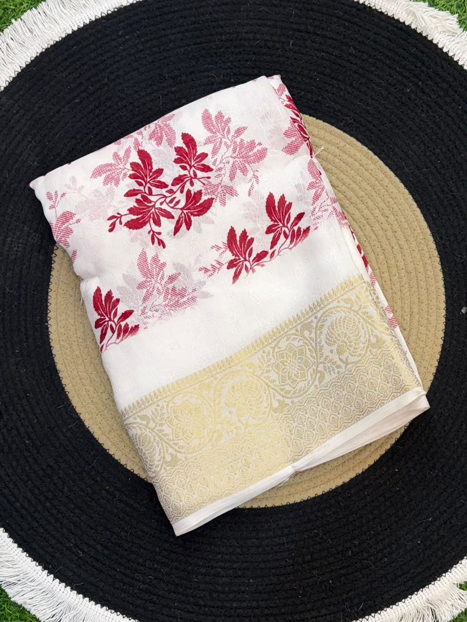 Moss Mellow Soft Kanjivaram Border Saree