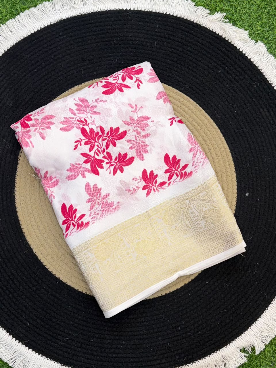 Moss Mellow Soft Kanjivaram Border Saree